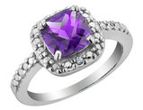 1.75 Carat (ctw) Amethyst Ring in Sterling Silver